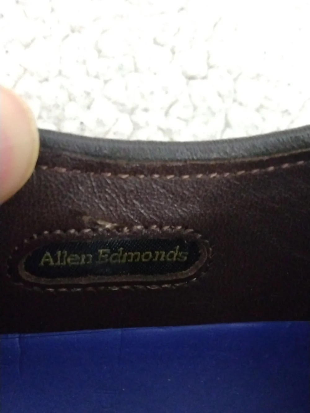 Like New Allen Edmonds Dark Brown Leather Derby Road Warriors Shoes